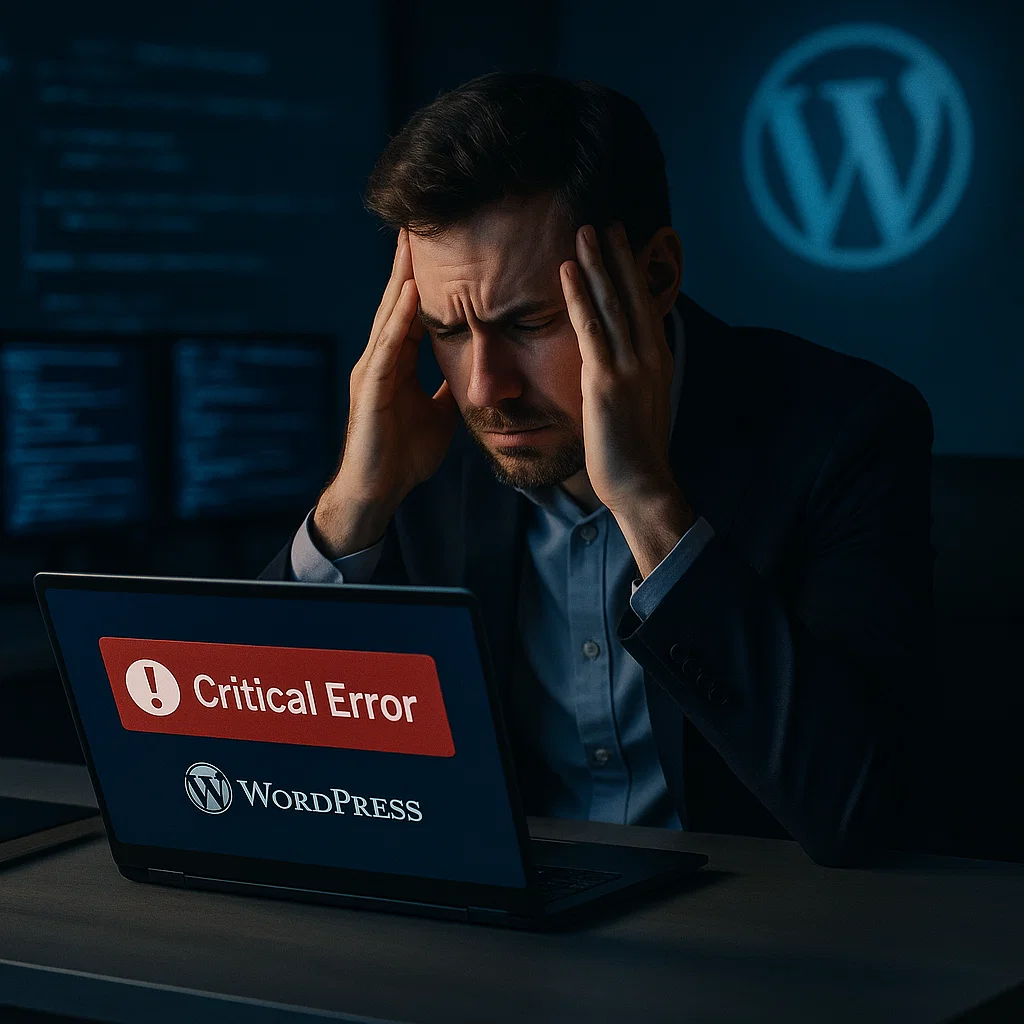Fixing WordPress critical error on screen